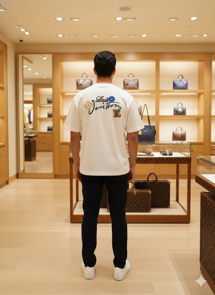 Men’s Premium White Minimal Logo T-Shirt