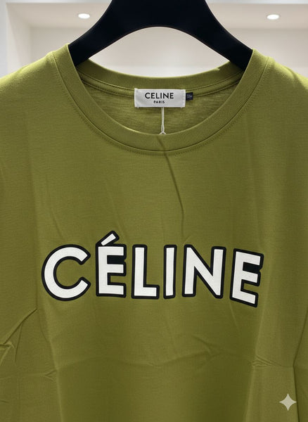 Classic Green Logo T-Shirt for Women  Elegant & Modern Style