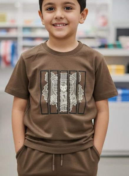 Premium Tiger printed CO-Ordinater  Set For Kids