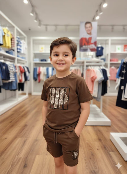 Premium Tiger printed CO-Ordinater  Set For Kids