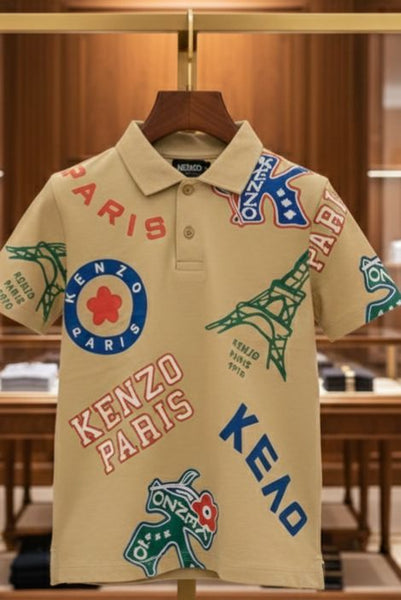 Kids Printed Polo T-Shirt Fun, Stylish & Comfortable