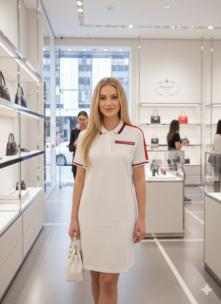 Women’s Classic Polo T-Shirt Dress Sporty Chic Style