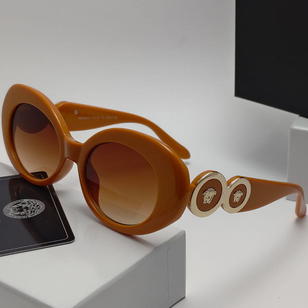 Premium  Bold Round Sunglasses  Luxury Statement Frame