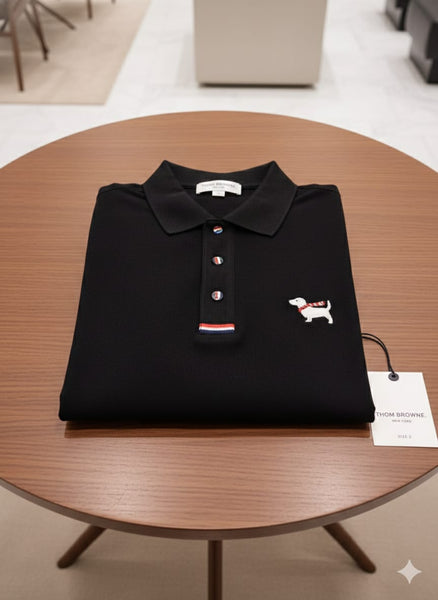 Luxury Classic Polo T-Shirt with Signature Sleeve Stripes