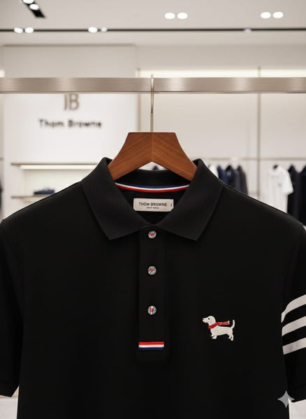 Luxury Classic Polo T-Shirt with Signature Sleeve Stripes