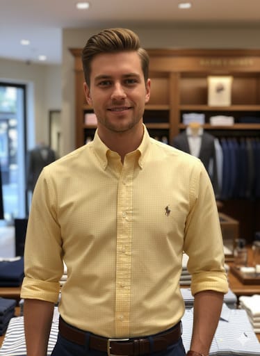 Men’s Premium Button-Down Collar Casual Shirt
