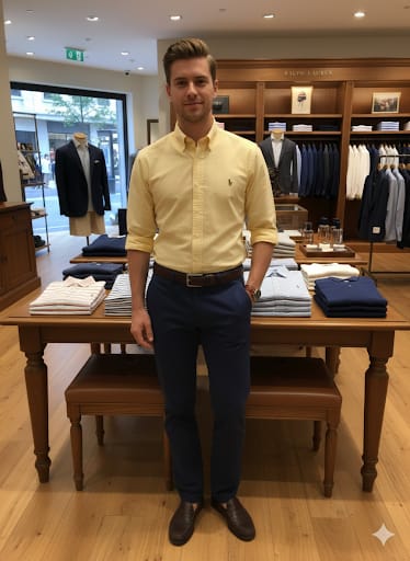 Men’s Premium Button-Down Collar Casual Shirt