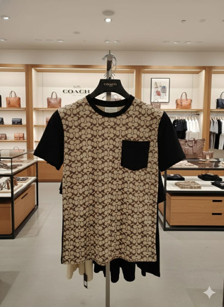 Premium Designer Logo Print T-Shirt Stylish Casual Wear for Men