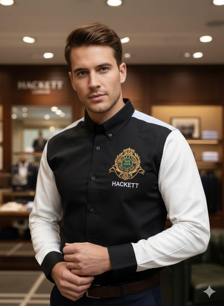 Classic Imported Brand Crest Shirt Premium Smart Casual Essential