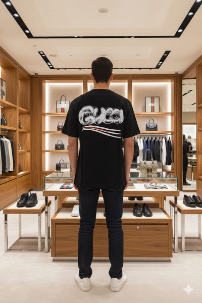 Premium Drop Shoulder T-shirt With Logo