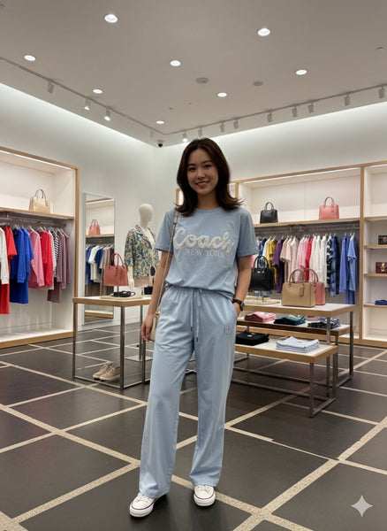 Premium Round Neck Embroidered Logo  Co-Ordinator