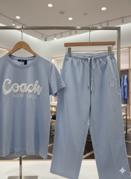 Premium Round Neck Embroidered Logo  Co-Ordinator