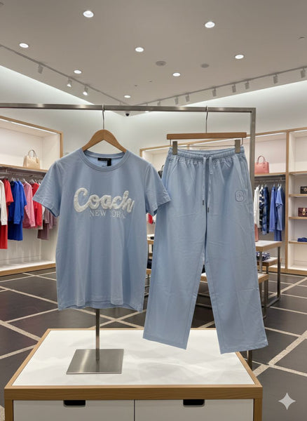 Premium Round Neck Embroidered Logo  Co-Ordinator