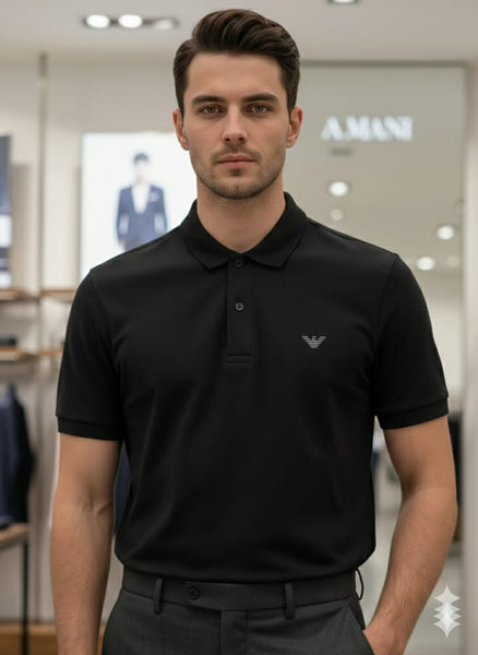 Classic Black Premium Polo Shirt  Timeless Smart Casual Wear