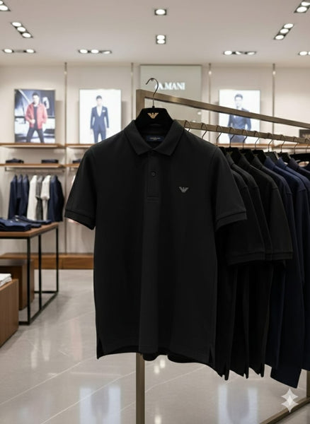 Classic Black Premium Polo Shirt  Timeless Smart Casual Wear