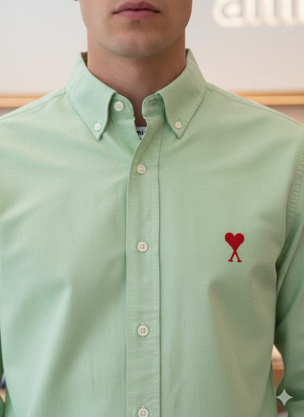Exclusive Embroidered  Logo Button Dorn Collar Branded Shirt