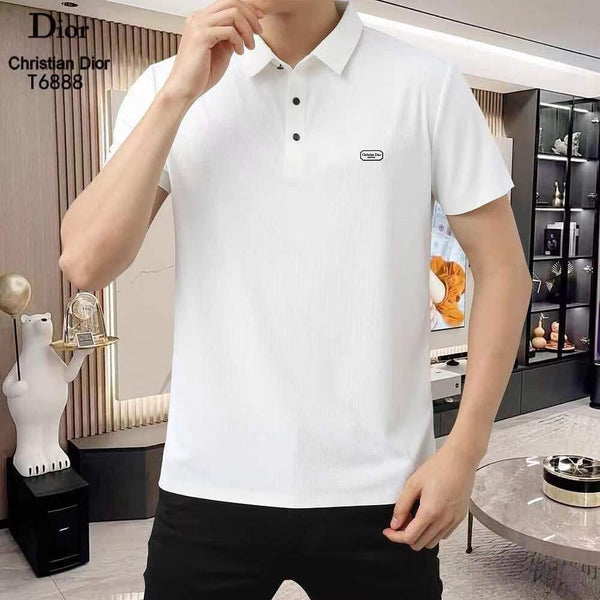 Men’s Classic White Polo T-Shirt Clean & Premium Look