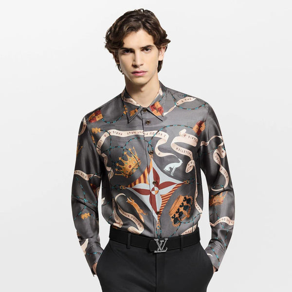 Luxury Monogram Graphic Design Shirt For Men