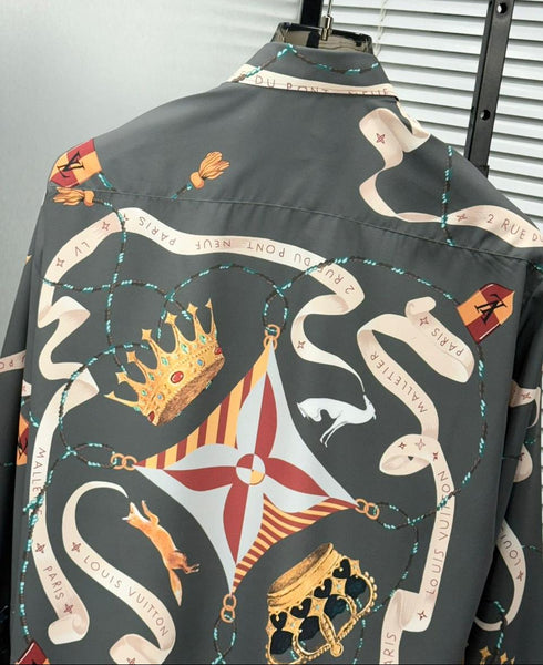 Luxury Monogram Graphic Design Shirt For Men