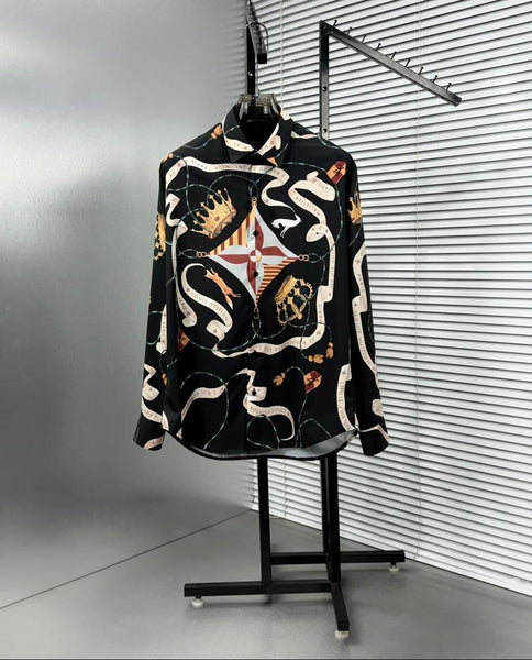 Luxury Monogram Graphic Design Shirt For Men