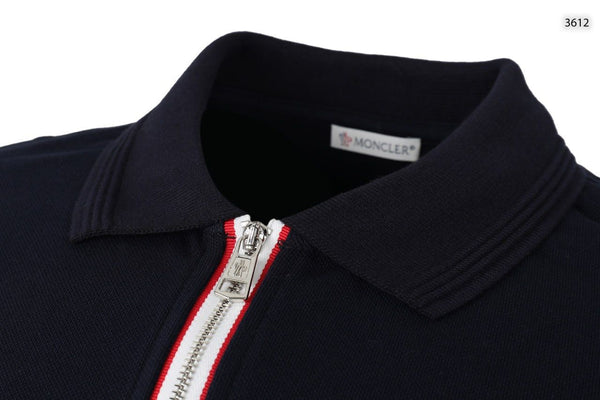 Men’s Premium Zip Polo T-Shirt Stylish Half Zip Collar