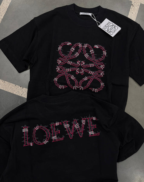 Men’s Premium Embroidered Logo Drop Shoulder T-Shirt with Bold Front Design