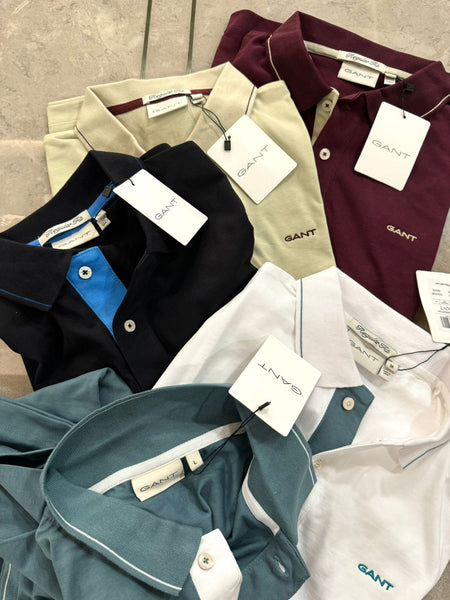 Premium Men’s Polo T-Shirt Contrast Collar  Polo Regular Fit Casual Wear