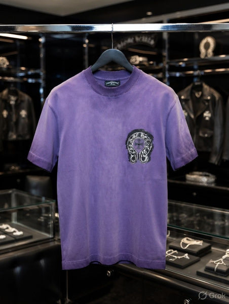 Premium Purple Over sized  T-Shirt  Brand  Logo Design