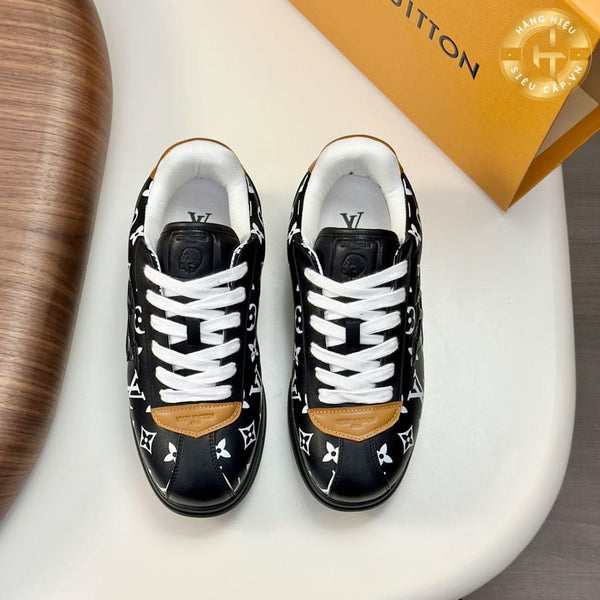 Luxury Monogram Low-Top Sneakers  Premium Street Style