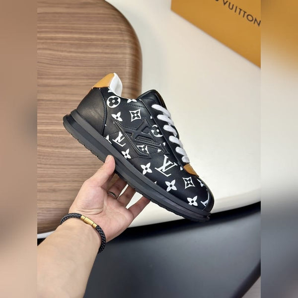 Luxury Monogram Low-Top Sneakers  Premium Street Style
