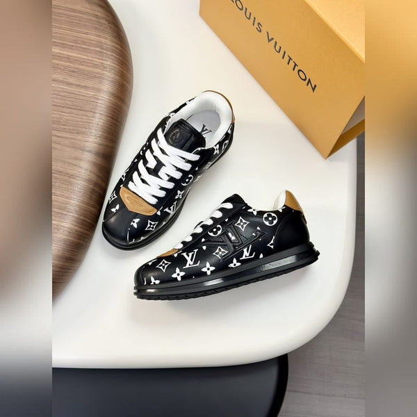 Luxury Monogram Low-Top Sneakers  Premium Street Style