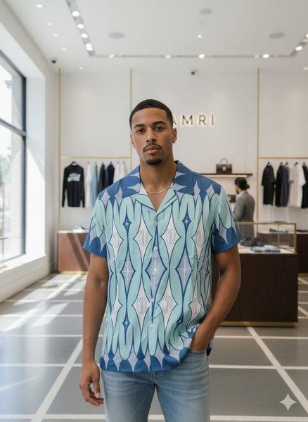 Premium Argyle  Bowling Shirt