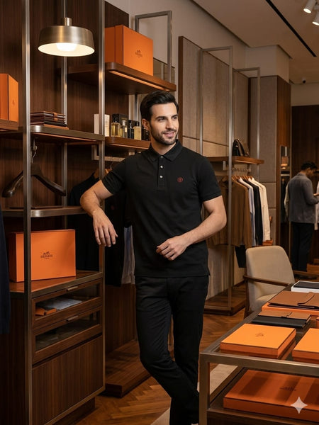 Classic Premium Black Polo T-Shirt for Men