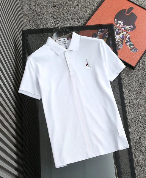 Premium White Polo T-Shirt for Men Classic Smart Casual Style
