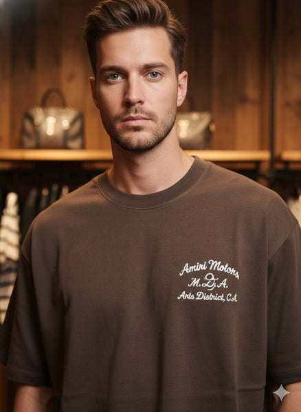 Premium Chocolate Brown Graphic T-Shirt