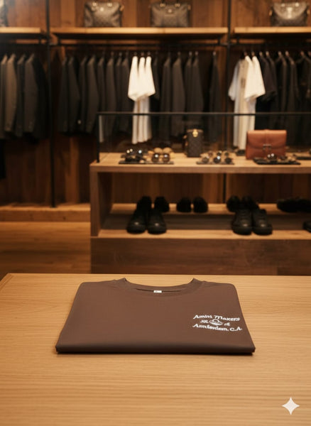 Premium Chocolate Brown Graphic T-Shirt