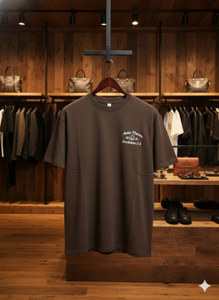 Premium Chocolate Brown Graphic T-Shirt