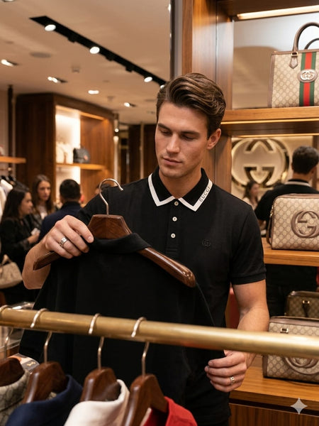Men’s Premium Polo T-Shirt  Classic Luxury Cotton Polo with Signature Collar