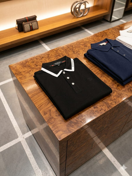 Men’s Premium Polo T-Shirt  Classic Luxury Cotton Polo with Signature Collar