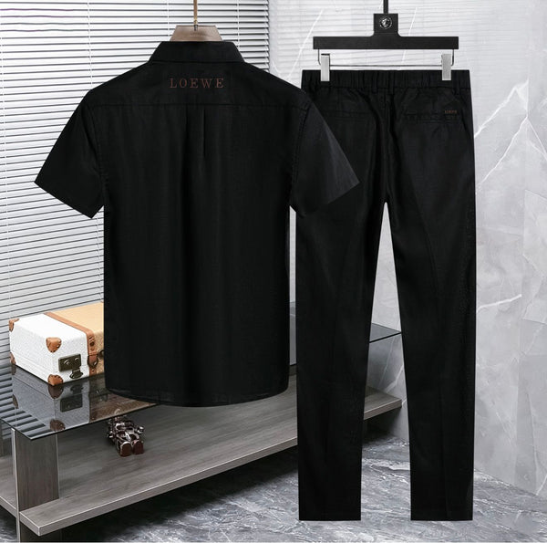 Premium Black Casual Shirt & Trouser Co-Ord Set for Men