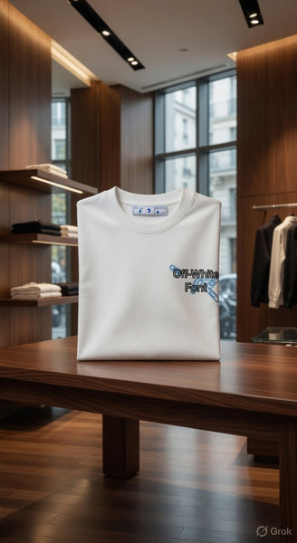 Oversized T-shirt round neck with brand embroidered logo 