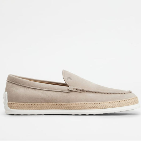 Men's Beige Nubuck Loafers