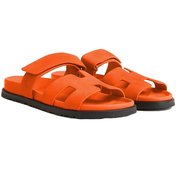 Premium Branded Leather H cut Upper Men Slipper