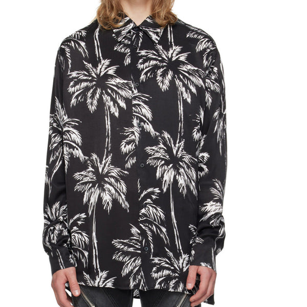 Branded Palm Tree-Print Shirt