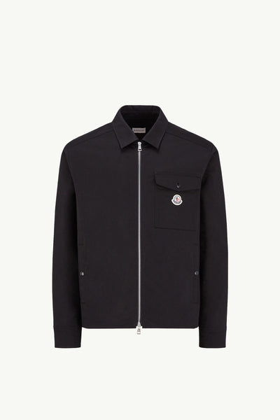 Exclusive Branded  Cotton Gabardine Zip-Up Shirt Jacket