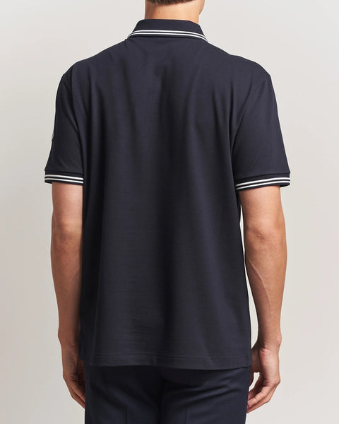 Men’s Black Polo T-Shirt with Contrast Collar  Premium Casual Fit