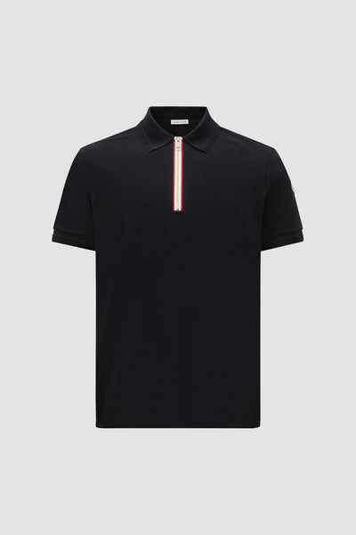 Premium Black Half-Zip Polo T-Shirt for Men Stylish & Modern Fit