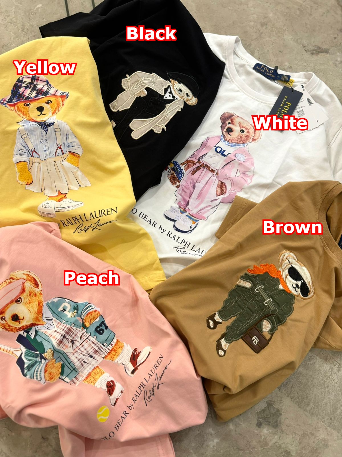 Premium Trench Polo Bear Cotton Tee