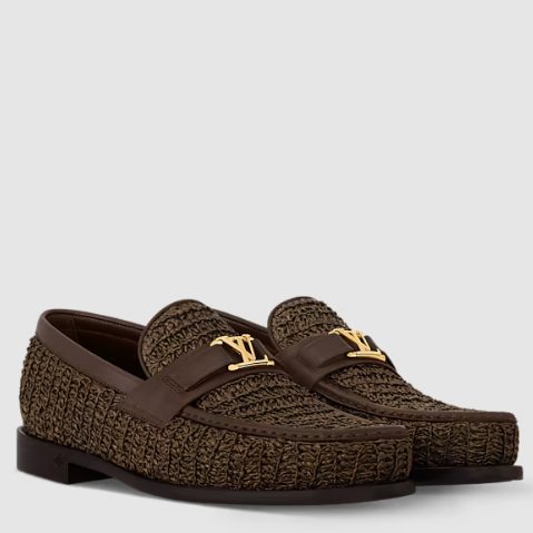 Brown Woven Loafers  Premium Luxury Casual Shoes