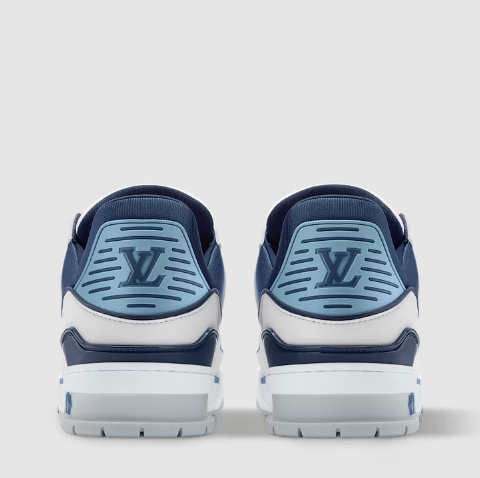 Luxury Brand  White & Navy Luxury Sneakers